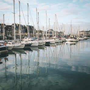 Deauville-port-reflection
